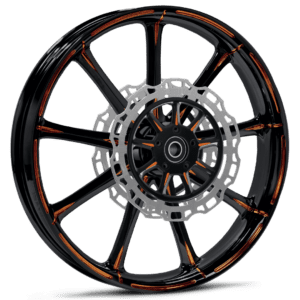 18 x 5.5" Ion Touch of Color Orange w/ Front Matching Rotors