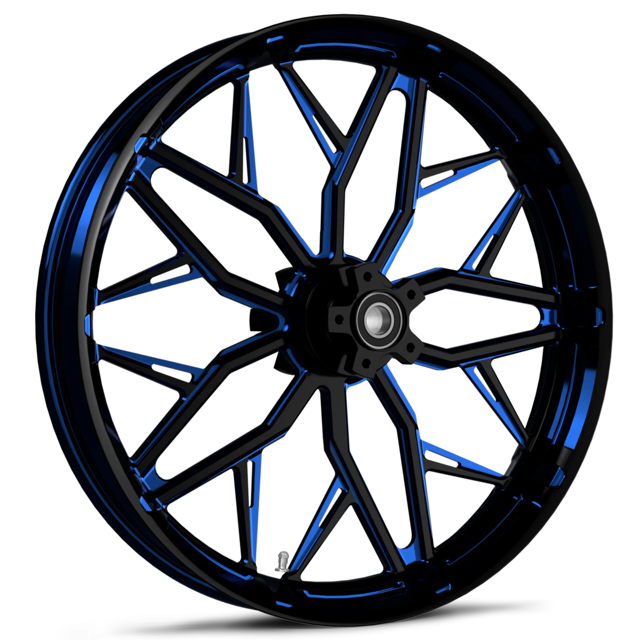 Static Touch Of Color Blue Wheel