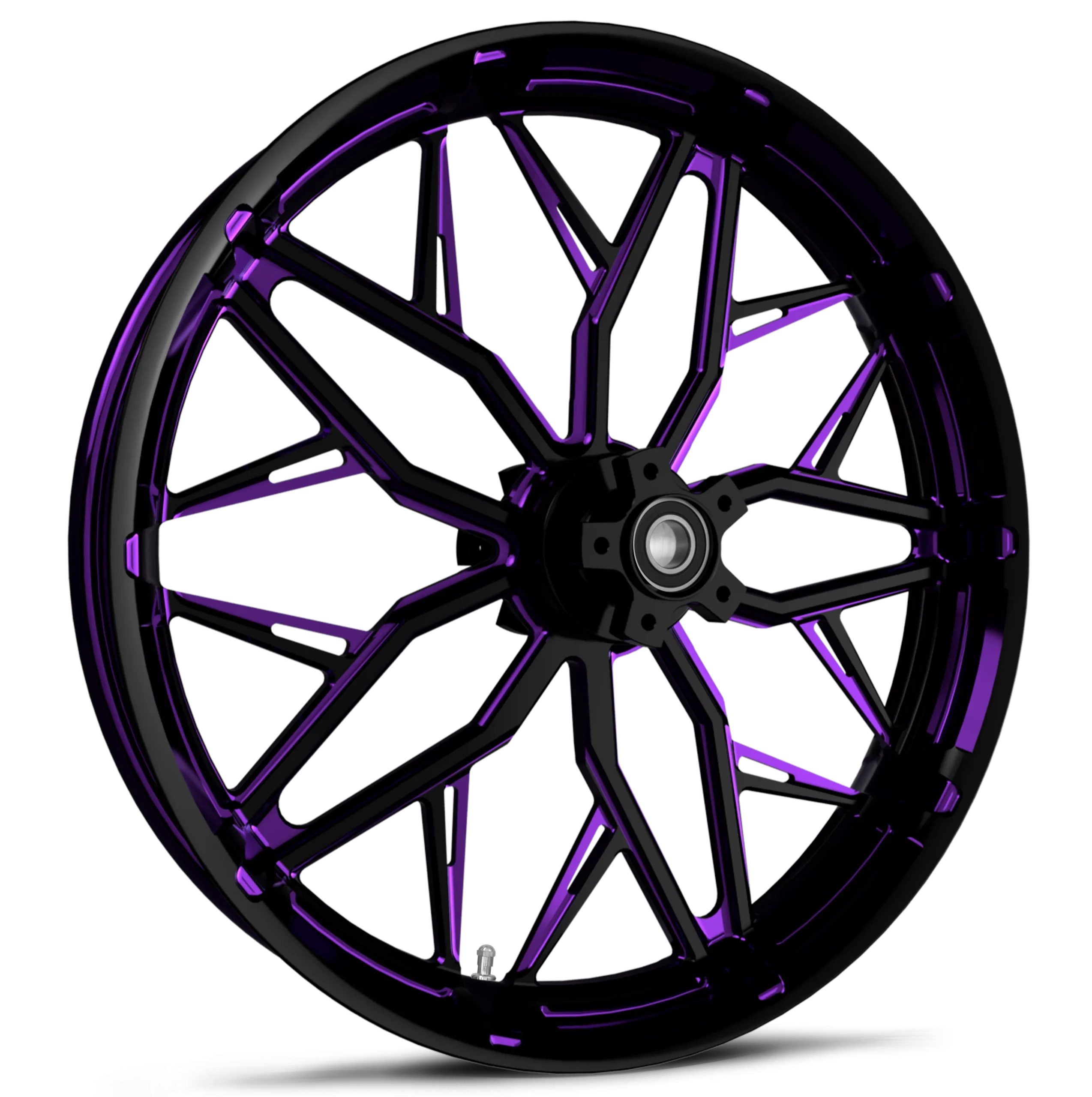Static Touch Of Color Purple Wheel