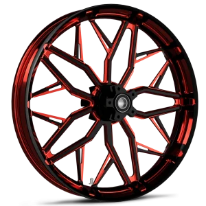 Static Touch Of Color Red Wheel