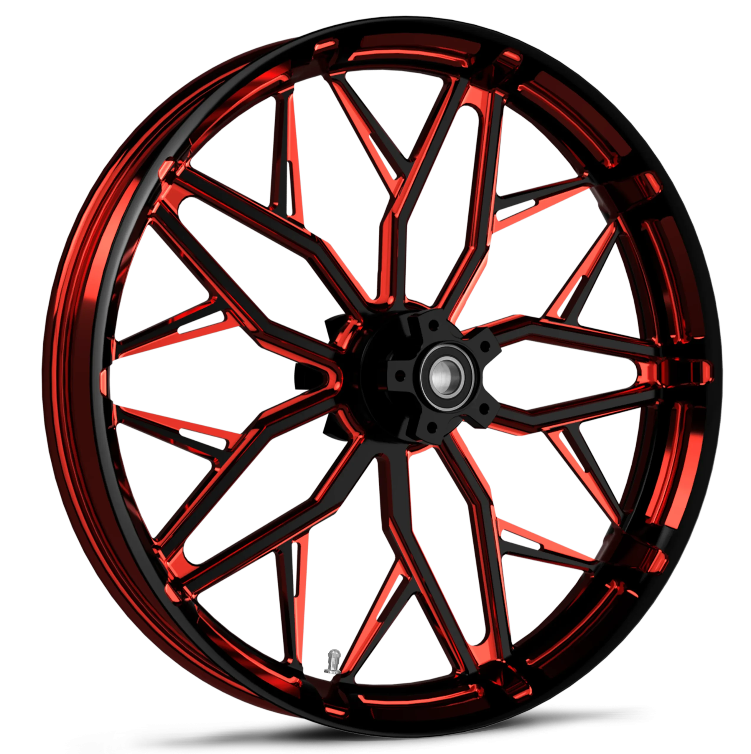 Static Touch Of Color Red Wheel