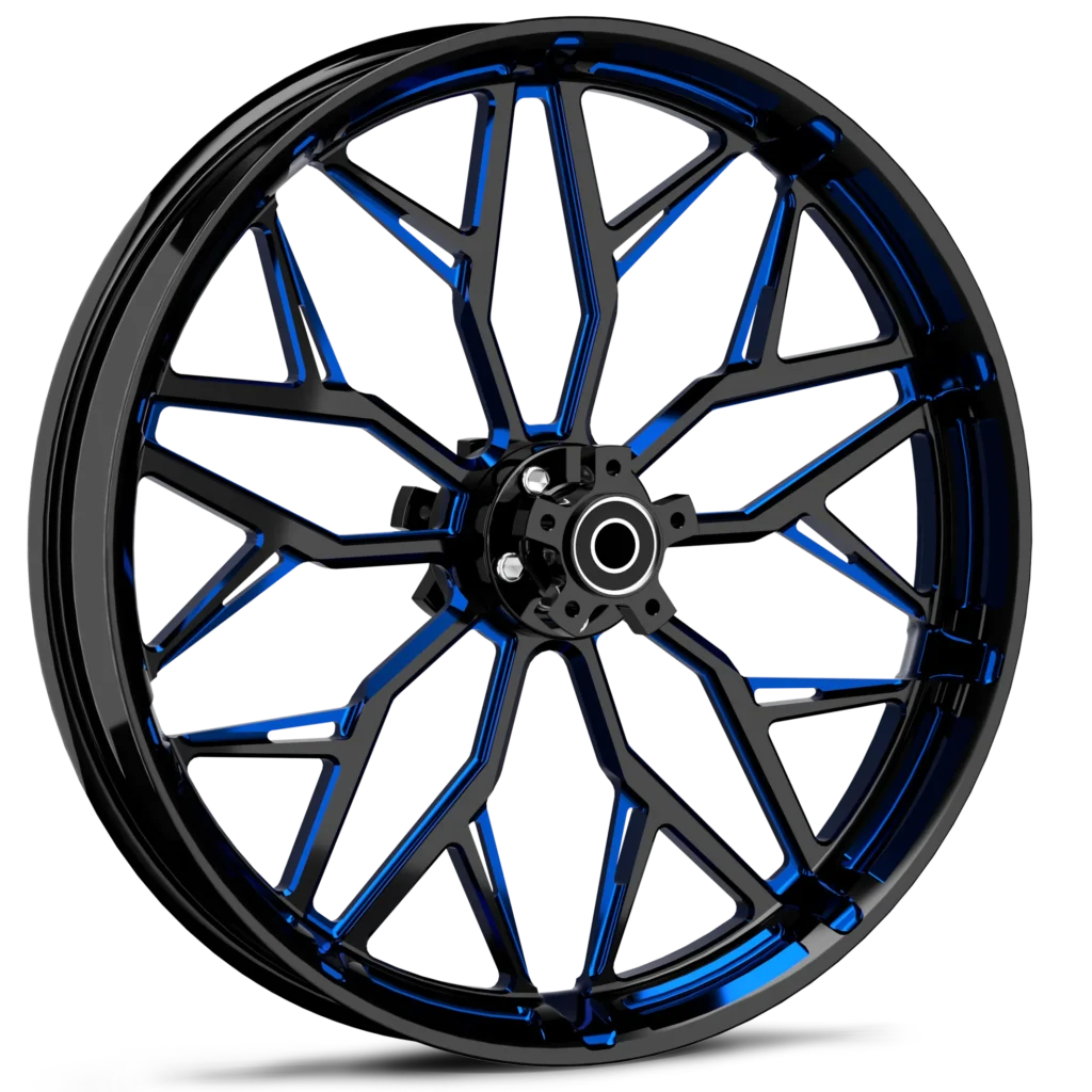 Static Touch Of Color Blue Wheel - RYD Forged Wheels